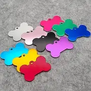 Wholesale 20Pcs Cat Collar Pet Collar Pendant Necklace Accessories Custom Anti-Lost Pet Tags Blank Pet Tags Nameplate Bone Dog ID Tags Personalized Pet Name Tags