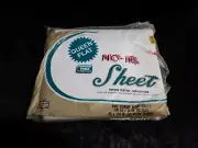 Vintage New in Pkg Kmart No-Iron White Queen Flat Sheet 90 x 110