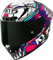 KYT KX-1 Race GP Bastianini Replica 2023, full face helmet , color: Black/Purple/Pink/White , size: M