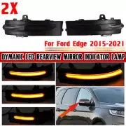 Dynamic LED Side Mirror Turn Signal Light For Ford Edge 2015-2023 Smoked Lens 2x (for: Ford)