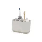 Joseph & Joseph Ecru EasyStore 17cm Toothbrush Caddy Organiser Bath Storage LRG