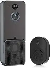 WIFI Wireless Ligent Video Doorbell, 720P HD Camera, Two-Way Audio for Night Vision, Motion Detection, Wide Angle View, Di Monitoring, Security Intercom System