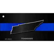 Tennessee Thin Blue Line Novelty Metal Key Chain KC-8924