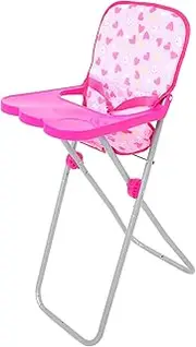 Dining Chair Furniture Doll Chair High Chair for Dolls Doll Highchair Doll High Chair Doll High Chair Mini House High Chair Party Games High Chair Pink Iron