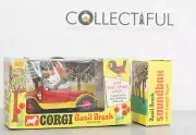 CORGI - #808 - BASIL BRUSH IN HIS CAR WITH SOUND TAPES - MIB *BEAUTY*