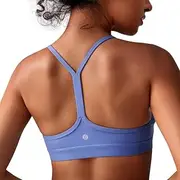 [BAYDI] Clouduxi Y Back Sports Bras Women - Light Support Racerback Yoga Bra, A-C Cups