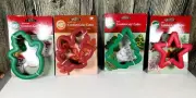 Wilton Comfort Grip Cutters Maple Leaf Tree Snowman Star NEW