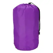 Stuff Sack, 9x16" Waterproof Outdoor Drawstring Bag for Camping, Purple