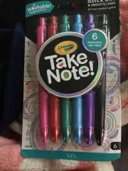 Crayola Take Note 6 Highlighter/underline Pens Acc546