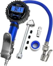 Digital Tire Pressure Gauge with Inflator, Improved Leaks Protection, 200PSI ...