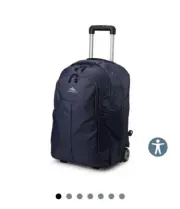 High Sierra Powerglide Pro Wheeled Backpack w/Telescoping Pull Handle Indigo Blu