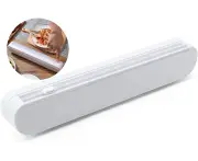 Suction Cup Cling Film Dispenser, Paper Cling Film Dispenser, Reusable Plastic Cling Film Cutter for Cling Wrap