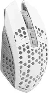 Mute Charging Mouse, RGB Luminous Mouse, Computer Supplies 3-Gears DPI Adjustable 7 Keys 2.4GHz for Notebook Computer(White)