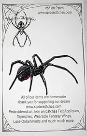 Southern Black Widow Spider Iron on Patch