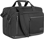 VANKEAN Laptop Briefcase for Men Women, Fits Up to 17.3 Inch Laptops Premium Shoulder Bag with Strap Expandable Messenger Bag, Water-Repellent Laptop Case Computer Bag for Travel/Business/School