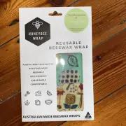 Honeybee Wrap Reuseable Beeswax wraps - Twin medium pack - NEW