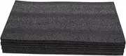 JEWEDECO 4pcs Sheets Foam Inserts Packing Foam Black Polyethylene