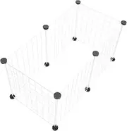 GRIRIW Constructable Pet Fence Cat Cage Metal Crate DIY Wire Playpen Puppy Playpen Modular Easy to Set Down Storage Organization Random