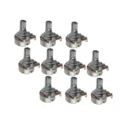 FLEOR 10pcs B250K Pots Electric Guitar Small Potentiometers Short Shaft Pots