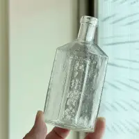 在飛比找蝦皮購物優惠-日本早期五丿井醫院氣泡玻璃藥瓶