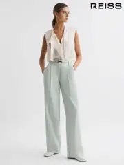 Reiss Ivory Romy Striped Sleeveless Shell Top (325770) | $280