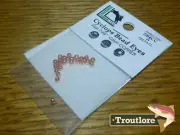 24 PIECES BRASS BEAD HEADS COPPER 7/64" 2.8mm HARELINE - NEW FLY TYING MATERIALS