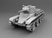3D printing 1/72 Soviet bt-5 tank Unpainted model Kit