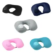 Travel Pillow Press Type Inflatable Neck Pillow Car Flight Head Rest - U Shaped