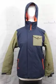 Quiksilver Ridge Snowboard Jacket, Youth/Kids Large 14Y, Navy Blazer New