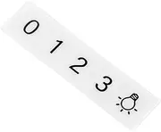 HALLMERS 0 to 3 Light Rangehood Exhaust Fan Speed 0-1-2-3 Control Panel Labels (Black Print Clear Adhesive) Oven Replacement Sticker Cooktop Cooking Canopy Range Hood Fume Extractor Chimney Switch