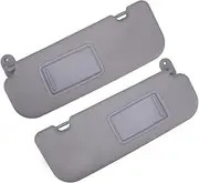 85210-2V130-TX 85220-2V140-TX 1 Pair Car Left Right Side Sun Visor with Makeup Mirror Compatible for Hyundai Veloster 2012-2015 Grey