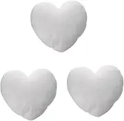 BESTOYARD Pcs Heart Shaped Pillow Insert Soft Faux Rabbit Fur Decorative Sofa Pillow for Bedroom Decor