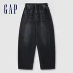 GAP 女裝 純棉錐形牛仔褲-水洗黑(638406)