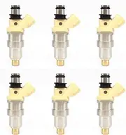 6pcs 23250-70110 23209-70110 Fuel Injector Compatible with Toyota Crown 1995-2001 JZS155 GS151 1GFE