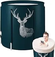 Adults Folding Bathtub | Thickened Shower Barrel,Lightweight Folding Bathtub for Adults, for Shower Stall, Soaking, SPA and Ice Bath