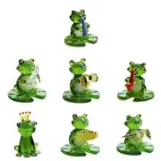 Hand Blown Art Glass for Frog Figurines Animal Collection Miniature