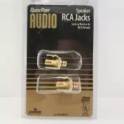 Speaker RCA Jacks Gold Plated Leviton
