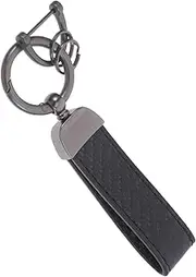 [GAROZATION] Fake Leather Keychain with Car Key Holder Stylish Waist Hanging Key Fob Accessories for Men and Women Secure and Durable Keyring for Vehicles and Home Use