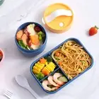 Bento Box Soup Cup Food Grade Picnic Students School Lunch Box Single Layer