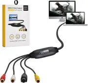 VHS to Digital Converter,Video Capture Card USB 2.0 Audio Video Capture Card