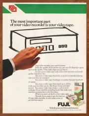 1984 Fuji VHS Videocassette Vintage Print Ad/Poster Retro 80s Video Pop Art