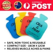 4PK - Hand & Body Warmer Reusable Bottle Shaped (18cm X 12cm), Click & Heat, AUS