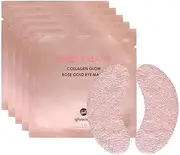 Sweet Dreams Collagen Glow Rose Gold Eye Masks l Under Eye Mask for Self Care Under Eye Patches Wrinkle Patches l Dark Circles Treatments - Collagen, Niacinamide, Hyaluronic aid, Peptides