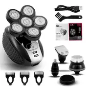 Electric Shaver For Men Wet Dry Head Electric Razor Beard Hair Trimmer Rechargeable Bald Shaving Machine 5 in 1 Grooming kits