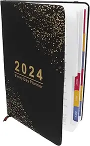 FOYTOKI Academic Planner Notebook Daily Schedule Organizer for Students Office Sturdy Cover Thick for Efficient Planning Note Taking