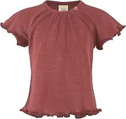 [ENGEL] Baby Shirt S/S Ruffled, Copper, One Size