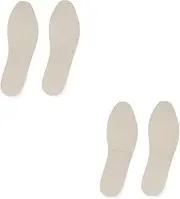 Healeved 2 Pairs Height Increase Insoles Heel Pads 2/3cm Taller Pad for Women Men Comfortable Cow Leather Insoles for Shoes