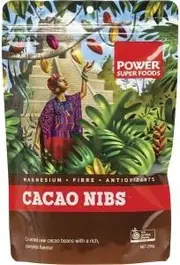 Power Super Foods Cacao Nibs Raw Certified Organic 250g