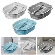 Plastic Wash Tub with Washboard Hand Wash Board for Underwear Cleaning Cloth