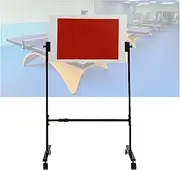 360° Adjustable Table Tennis Rebound Board,Ping Pong Return Board Trainer with Wheels,for Community Rooms Home Gym